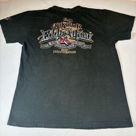 Vintage Men’s Quicksilver Eddie Aikau Surf Memorial Graphic Shirt 2008 L Beach - Picture 4 of 8